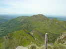 Author : Siberian Wolf 10, Comment : Mai 2009: le col de Redondet (1531m) plus bas et le puy Chavaroche vus depuis le sommet du Puy Mary