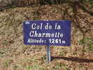 Author : Raphaël R, Comment : Panneau indicateur du col de la Charmette