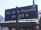 Auteur : Raphaël R, Commentaire : Panneau indicateur du col de la Placette