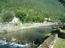 Author : Siberian Wolf 10, Comment : Août 2017. La Neste du Louron, qui traverse Bordères-Louron.