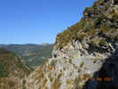 Auteur : Elki, Commentaire : Belle route en corniche peu après La Bollène Vésubie