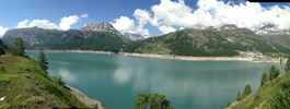 Author : Pierre P, Comment : Lac de Tignes. La route descend dans les tunnels.