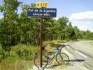 Montée : Col de la Liguière depuis Saint Saturnin les Apt, Commentaire : 24 août 2010 : le Col de la Liguière est à 998 m (et non 992 m)