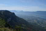 Montée : Mont Revard depuis Aix les Bains, Commentaire : La plaine de Chambéry depuis le sommet