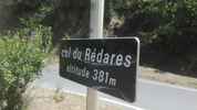 Montée : Col du Rédarès depuis Saint Hippolyte du Fort, Commentaire : Le col est sur un rond-point.