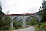 Montée : Albulapass depuis Bergun, Commentaire : L'un des viaducs du RHB, entre Bergün et Preda