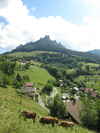 Montée : Col de Creusaz depuis Bernex, Commentaire : Le Mont César vu au cours de la montée. 