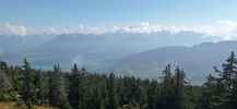 Montée : Crêt de Châtillon / Mont Semnoz depuis Col de Leschaux, Commentaire : Le lac d'Annecy vu depuis le sommet. 