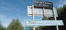 Montée : Col de Carabès depuis Sigottier, Commentaire : Panneau sommital, avant de basculer vers Valdrôme. 