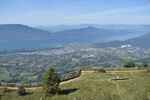Author : Damien P, Comment : Panorama sur le lac du Bourget depuis le sommet