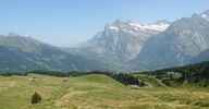Author : lavilo, Comment : Derniers km, avec vue sur Grindelwald et, derrière à gauche, la Grosse Scheidegg.