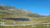Montée : Passo del Bernina depuis Samedan, Commentaire : Le Lac Noir, juste avant de découvrir le Lac Blanc et le glacier. 