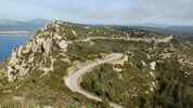 Montée : Corniche des Crêtes depuis Cassis, Commentaire : Ici, la route des crêtes mérite vraiment son nom ! 