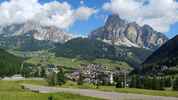 Montée : Passo di Campolongo depuis Corvara in Badia, Commentaire : Corvara in Badia. 