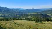 Montée : Col de Fontbelle depuis Thoard, Commentaire : Vue vers le sud un peu avant le col de l'Hysope. 