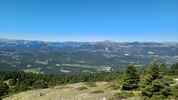Montée : Montagne de Lachens depuis Col de Clavel, Commentaire : Vue au nord sur le Haut Verdon et le Mercantour tout à droite. 