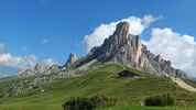 Montée : Passo Giau depuis Pocol, Commentaire : Au col, vue sur le Mont Averau. 