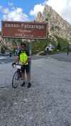 Montée : Passo Falzarego depuis Cortina d'Ampezzo, Commentaire : Le Falzarego est aussi un carrefour de routes. 