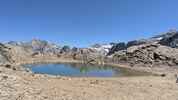 Montée : Col du Sommeiller depuis Bardonecchia, Commentaire : Le petit lac du col