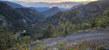 Montée : Col de la Barbenière depuis le Moulin de Rigaud, Commentaire : Parmi les pistes evidentes pour basculer de l'autre versant on peut rejoindre Auvare ou Puget-rostang &lpar;cette photo&period;&period;&period;&rpar;