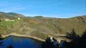 Montée : Col du Thort depuis Villefort, Commentaire : Le lac de barrage du Rachas&comma; un peu avant Pr&eacute;vench&egrave;res&period; 