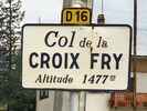 Montée : Col de la Croix Fry depuis Thones