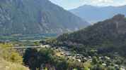 Author : Pierre-joseph G, Comment : Le pont sur les gorges du Trient et le village de Gueuroz&period; 