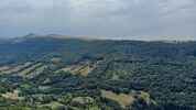 Author : Pierre-joseph G, Comment : Sur la route du col de N&eacute;ronne&comma; vue sur la vall&eacute;e de la Maronne&comma; avec le Puy Violent au fond&period; 