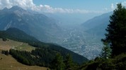 Author : kangooman, Comment : au centre, le Rhône qui arrive de très loin... tout au bout de cette merveilleuse vallée, le Furka pass.