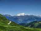 Auteur : Bédouinais, Commentaire : Le Mont-Blanc depuis le col de la Madeleine