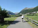 Montée : Forcola di Livigno depuis Livigno, Commentaire : Départ sur la piste cyclable